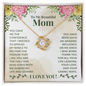 Mom Jewelry, Love Knot Necklace for Mom, Necklace for Mom | Custom Heart Design