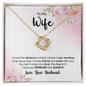 Wife Jewelry, Love Knot Necklace, Necklace for Wife, Gift for Wife