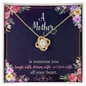 Mom Jewelry, Love Knot Necklace for Mom, Necklace for Mom | Custom Heart Design