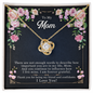 Mom Jewelry, Love Knot Necklace for Mom, Necklace for Mom | Custom Heart Design