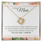 Mom Jewelry, Love Knot Necklace for Mom, Necklace for Mom | Custom Heart Design