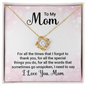 Mom Jewelry, Love Knot Necklace for Mom, Necklace for Mom | Custom Heart Design