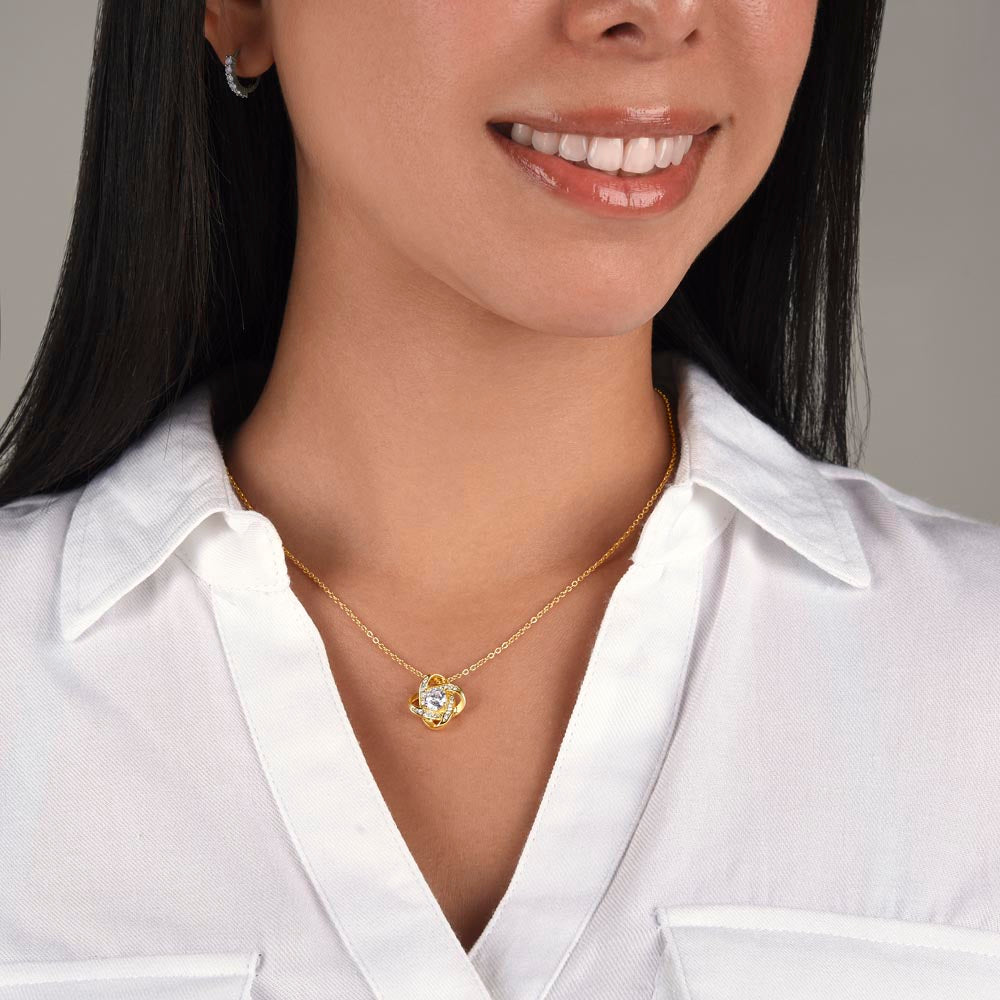 Love Knot Necklace for Girlfriend | Custom Heart Design