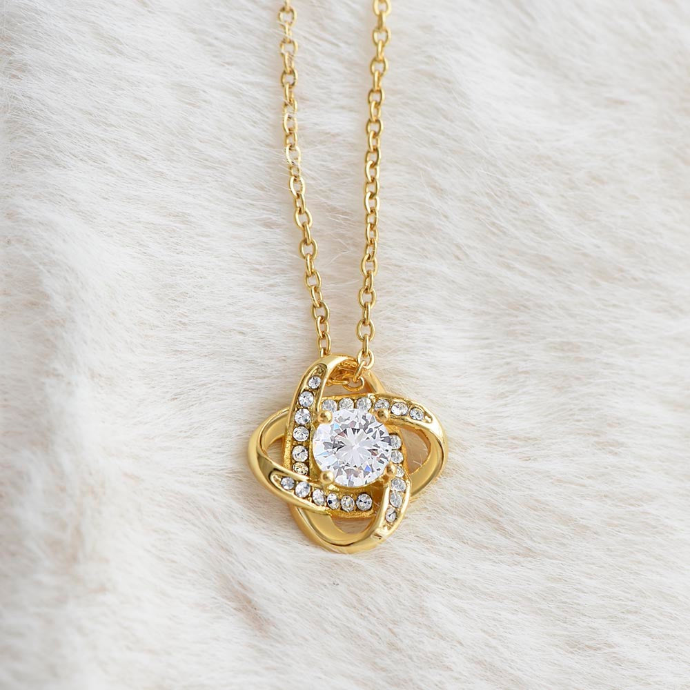 To My Boyfriend’s Mom- Love Knot Necklace | Custom Heart Design