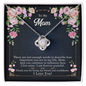 Mom Jewelry, Love Knot Necklace for Mom, Necklace for Mom | Custom Heart Design