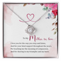 Mom In Law Jewelry, Love Knot Necklace for Mom, Necklace for Mom | Custom Heart Design
