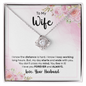 Wife Jewelry, Love Knot Necklace, Necklace for Wife, Gift for Wife