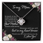 Mom Jewelry, Love Knot Necklace for Mom, Necklace for Mom
