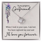 Girlfriend Jewelry, Love Knot Necklace for Girlfriend | Custom Heart Design