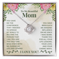 Mom Jewelry, Love Knot Necklace for Mom, Necklace for Mom | Custom Heart Design