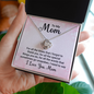 Mom Jewelry, Love Knot Necklace for Mom, Necklace for Mom | Custom Heart Design