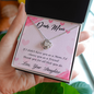 Mom Jewelry, Love Knot Necklace for Mom, Necklace for Mom from Daughter | Custom Heart Design