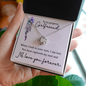Girlfriend Jewelry, Love Knot Necklace for Girlfriend | Custom Heart Design
