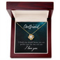 Girlfriend Jewelry, Love Knot Necklace for Girlfriend | Custom Heart Design