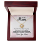 Mom Jewelry, Love Knot Necklace for Mom, Necklace for Mom | Custom Heart Design