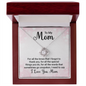 Mom Jewelry, Love Knot Necklace for Mom, Necklace for Mom | Custom Heart Design