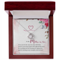 Mom In Law Jewelry, Love Knot Necklace for Mom, Necklace for Mom | Custom Heart Design