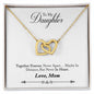 Daughter Necklace, Heart Necklace for Daughter, Interlocking Hearts Necklace | Custom Heart Design