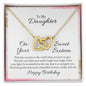 Daughter Necklace, Heart Necklace for Daughter, Interlocking Hearts Necklace | Custom Heart Design
