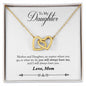 Daughter Necklace, Heart Necklace for Daughter, Interlocking Hearts Necklace | Custom Heart Design