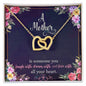 Mom Heart Necklace-Laugh, dream, love | Custom Heart Design