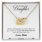 Daughter Necklace, Heart Necklace for Daughter, Interlocking Hearts Necklace | Custom Heart Design