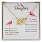 Daughter Necklace, Heart Necklace for Daughter, Interlocking Hearts Necklace | Custom Heart Design