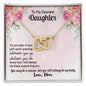 Daughter Necklace, Heart Necklace for Daughter, Interlocking Hearts Necklace | Custom Heart Design
