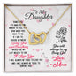 Daughter Necklace, Heart Necklace for Daughter, Interlocking Hearts Necklace | Custom Heart Design