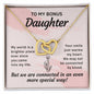 Daughter Necklace, Heart Necklace for Daughter, Interlocking Hearts Necklace | Custom Heart Design