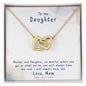 Daughter Necklace, Heart Necklace for Daughter, Interlocking Hearts Necklace | Custom Heart Design