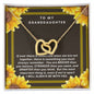 Granddaughter Heart Necklace-Brave, Strong & Smart - Custom Heart Design