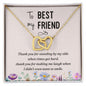 Best friend Heart Necklace-You make me smile | Custom Heart Design