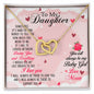 Daughter Necklace, Heart Necklace for Daughter, Interlocking Hearts Necklace | Custom Heart Design