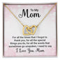 Mom Heart Necklace-For all the times I forgot | Custom Heart Design