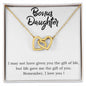 Daughter Necklace, Heart Necklace for Daughter, Interlocking Hearts Necklace | Custom Heart Design