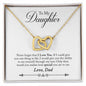 Daughter Necklace, Heart Necklace for Daughter, Interlocking Hearts Necklace | Custom Heart Design