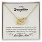 Daughter Necklace, Heart Necklace for Daughter, Interlocking Hearts Necklace | Custom Heart Design