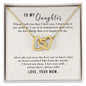 Daughter Necklace, Heart Necklace for Daughter, Interlocking Hearts Necklace | Custom Heart Design