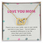 Mom Heart Necklace-Joy in your smile | Custom Heart Design