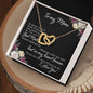 Mom Heart Necklace-You mean so much to me | Custom Heart Design