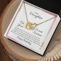 Daughter Necklace, Heart Necklace for Daughter, Interlocking Hearts Necklace | Custom Heart Design