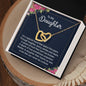 Daughter Necklace, Heart Necklace for Daughter, Interlocking Hearts Necklace | Custom Heart Design