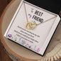 Best friend Heart Necklace-You make me smile | Custom Heart Design