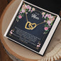 Mom Heart Necklace-Not enough words | Custom Heart Design