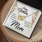 Mom Birthday Necklace-Brilliant, beautiful, strong | Custom Heart Design