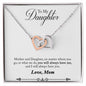 Daughter Necklace, Heart Necklace for Daughter, Interlocking Hearts Necklace | Custom Heart Design