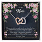 Mom Heart Necklace-Not enough words | Custom Heart Design