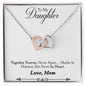 Daughter Necklace, Heart Necklace for Daughter, Interlocking Hearts Necklace | Custom Heart Design