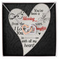 Daughter Necklace, Heart Necklace for Daughter-All my heart | Custom Heart Design